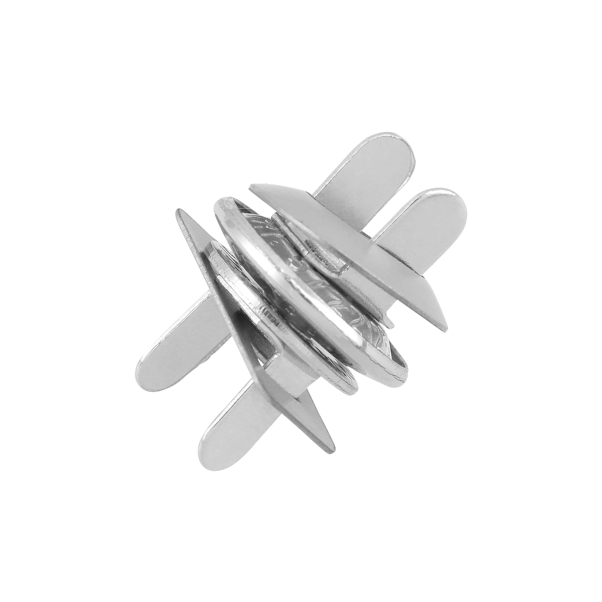 15mm Nickel, Beveloped Low Profile Magnetic Snap, Steel - Image 5