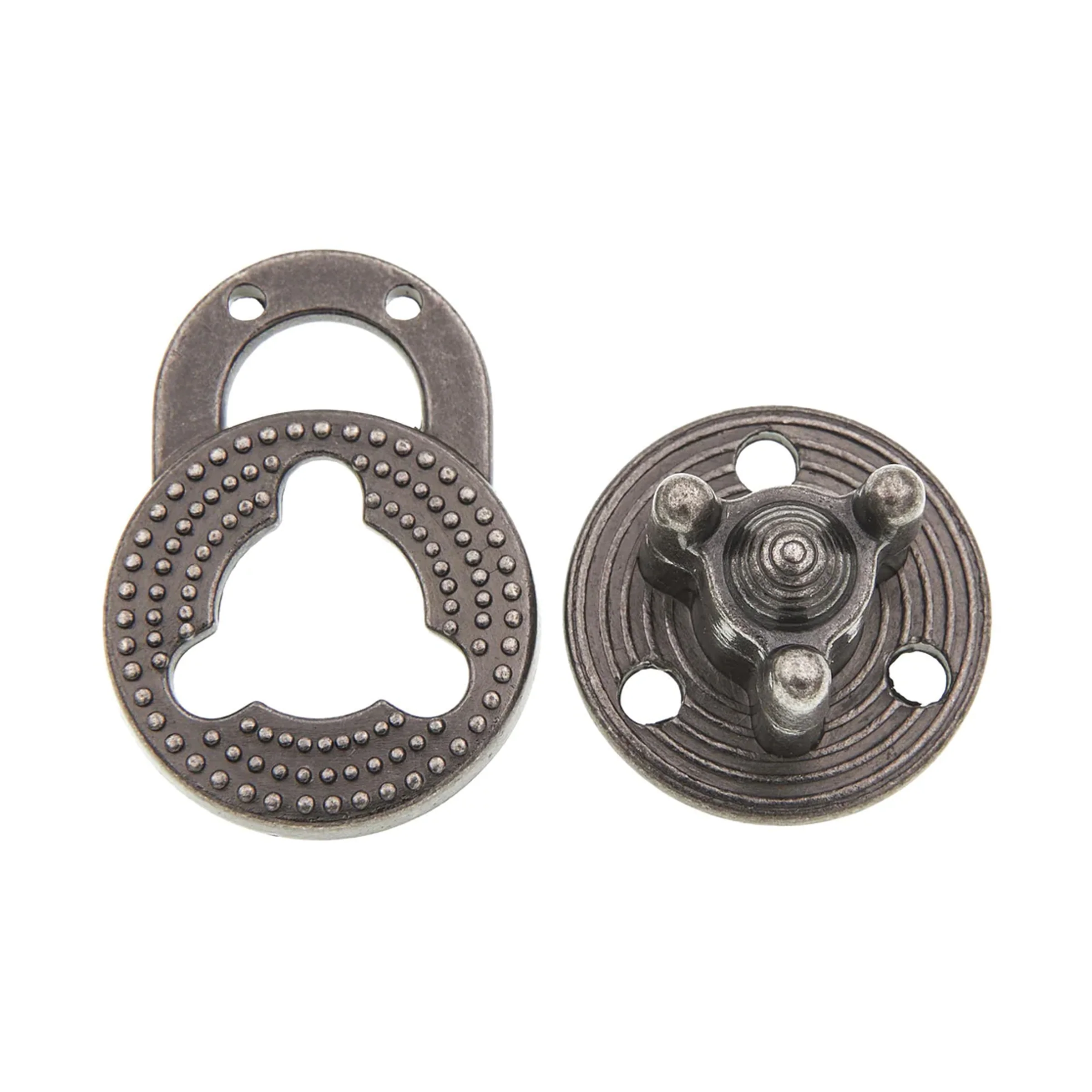 1 1/8"Antique Nickel, Turn Lock, Zinc Alloy - Image 3