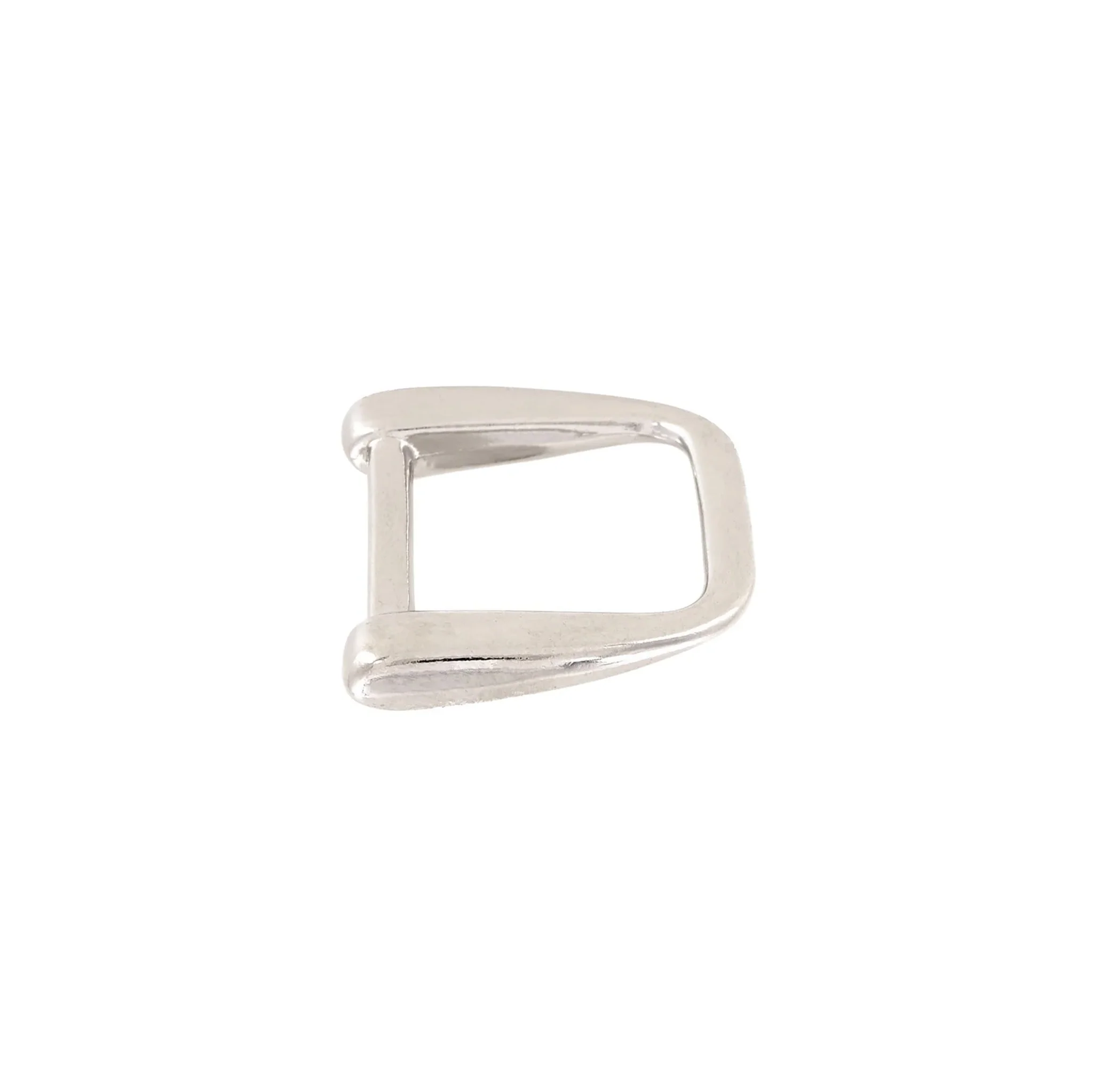 1" Shiny Nickel, Solid D Ring, Zinc Alloy, #P-2503 - Image 3