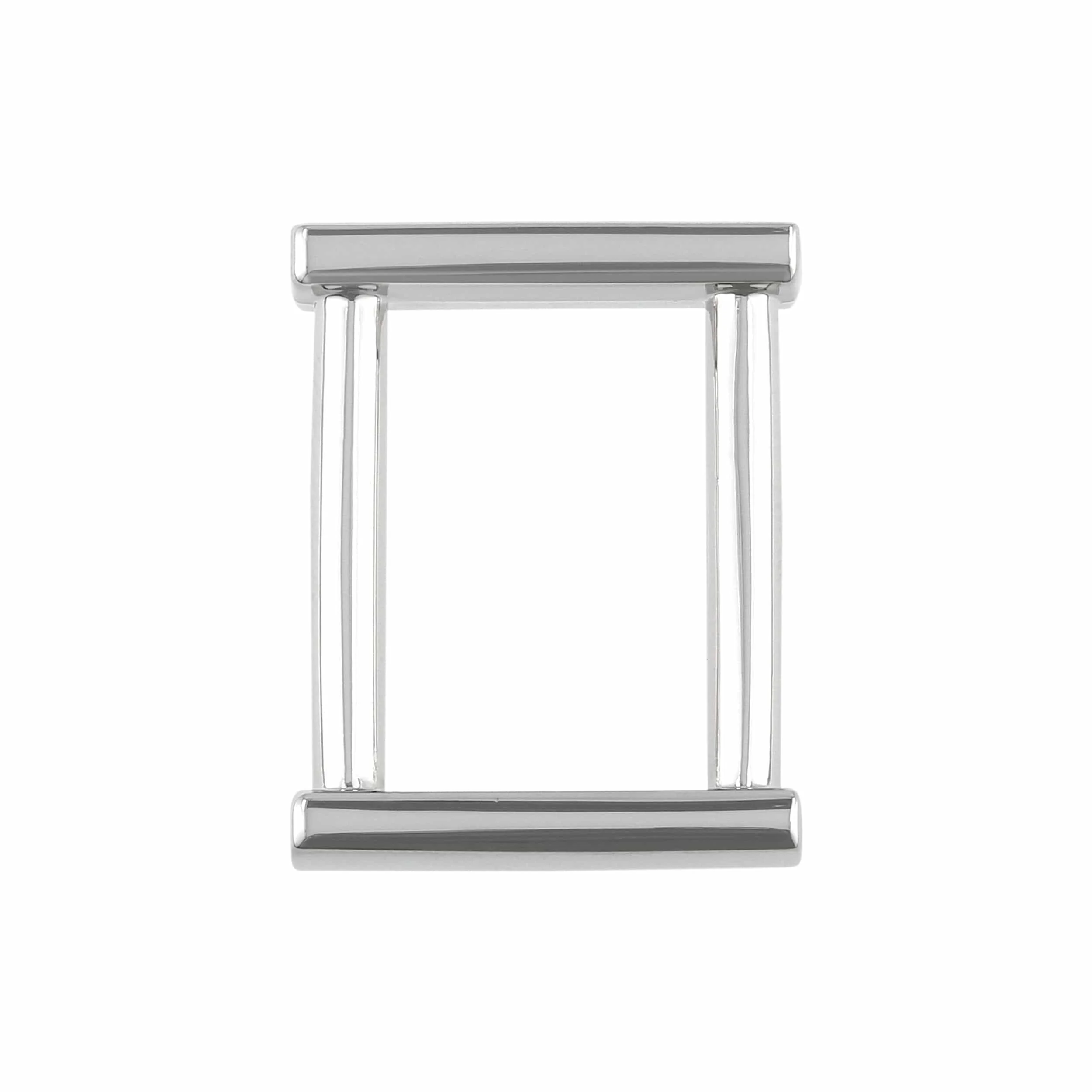 3/4" Shiny Nickel, Solid Rectangular Ring, Zinc Alloy