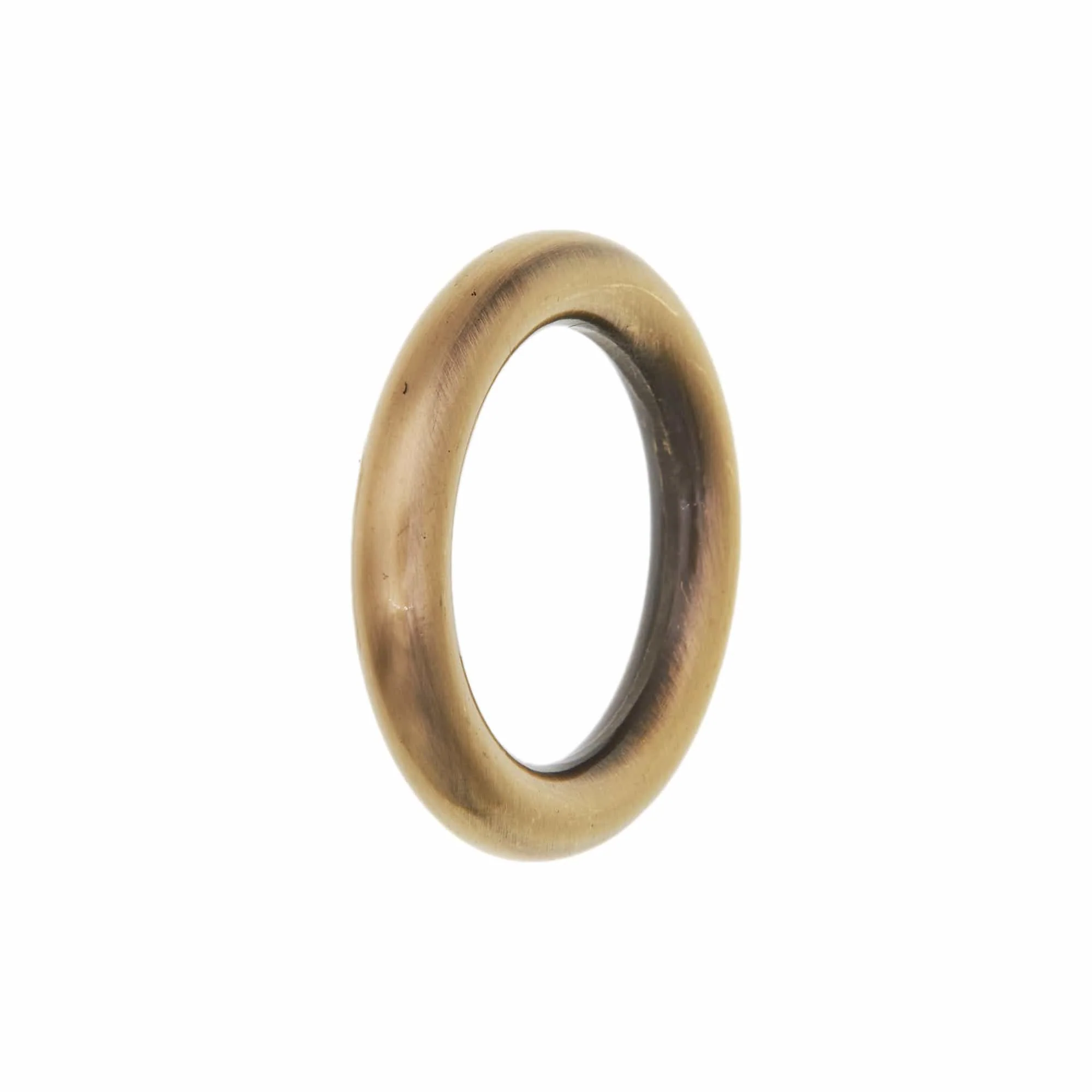 1" Antique Brass, Cast Heavy Round Ring, Zinc Alloy - Image 2