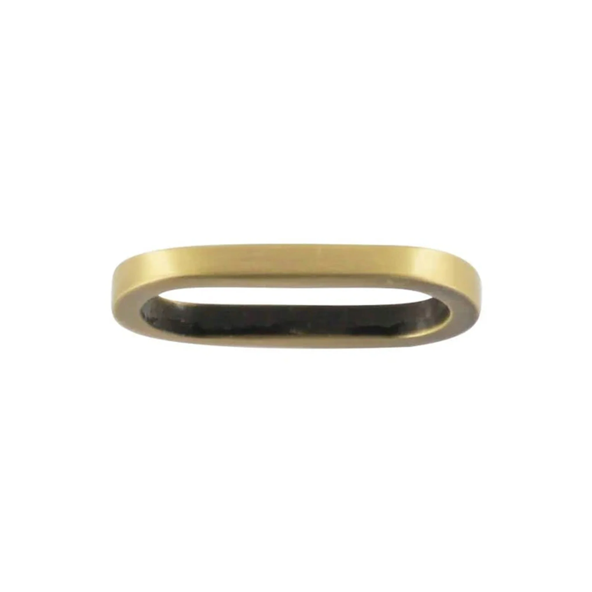 1" Antique Brass, Cast Oval Flat Ring, Zinc Alloy - Image 3