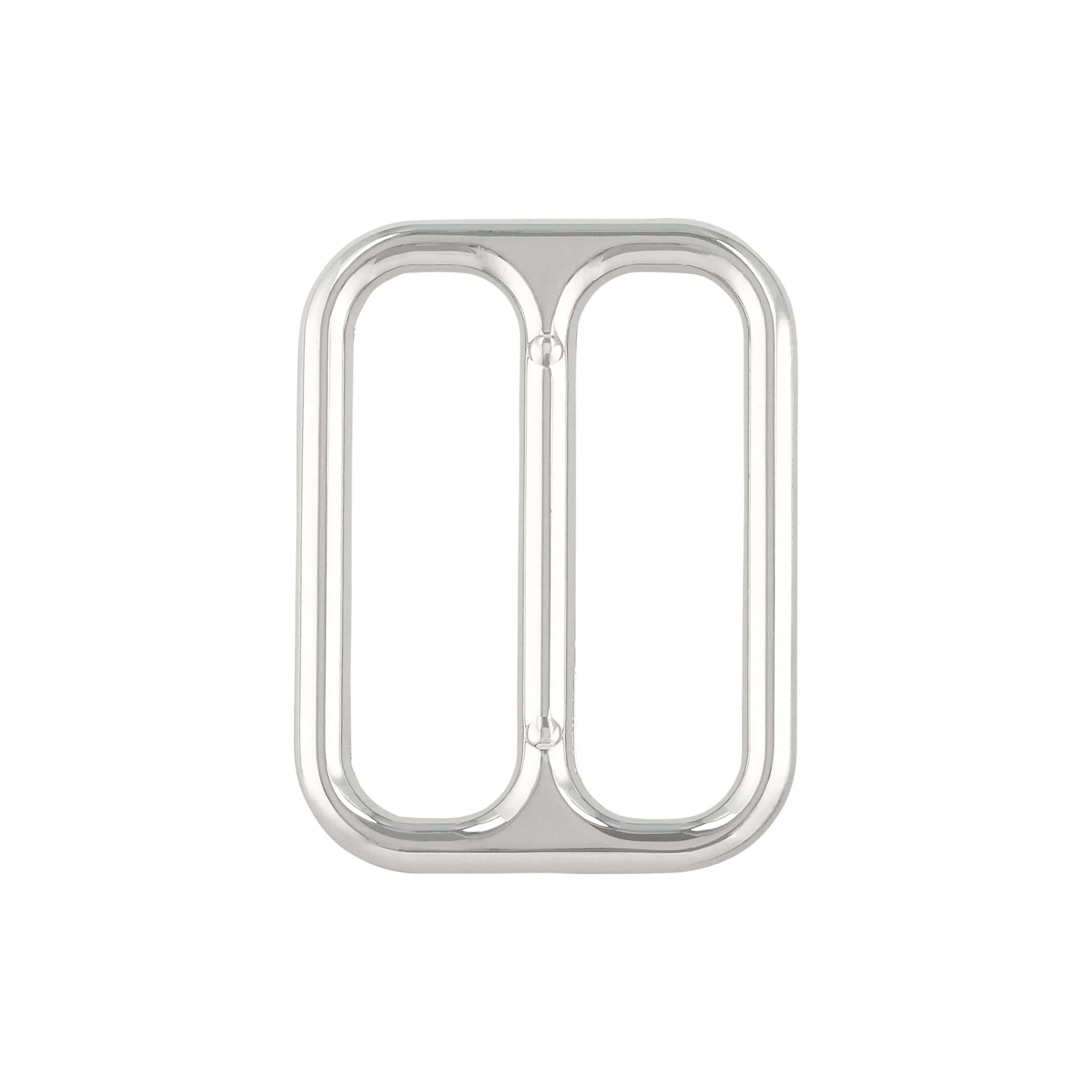 2" Nickel, Cast Large Loop Tri Glide, Zinc Alloy
