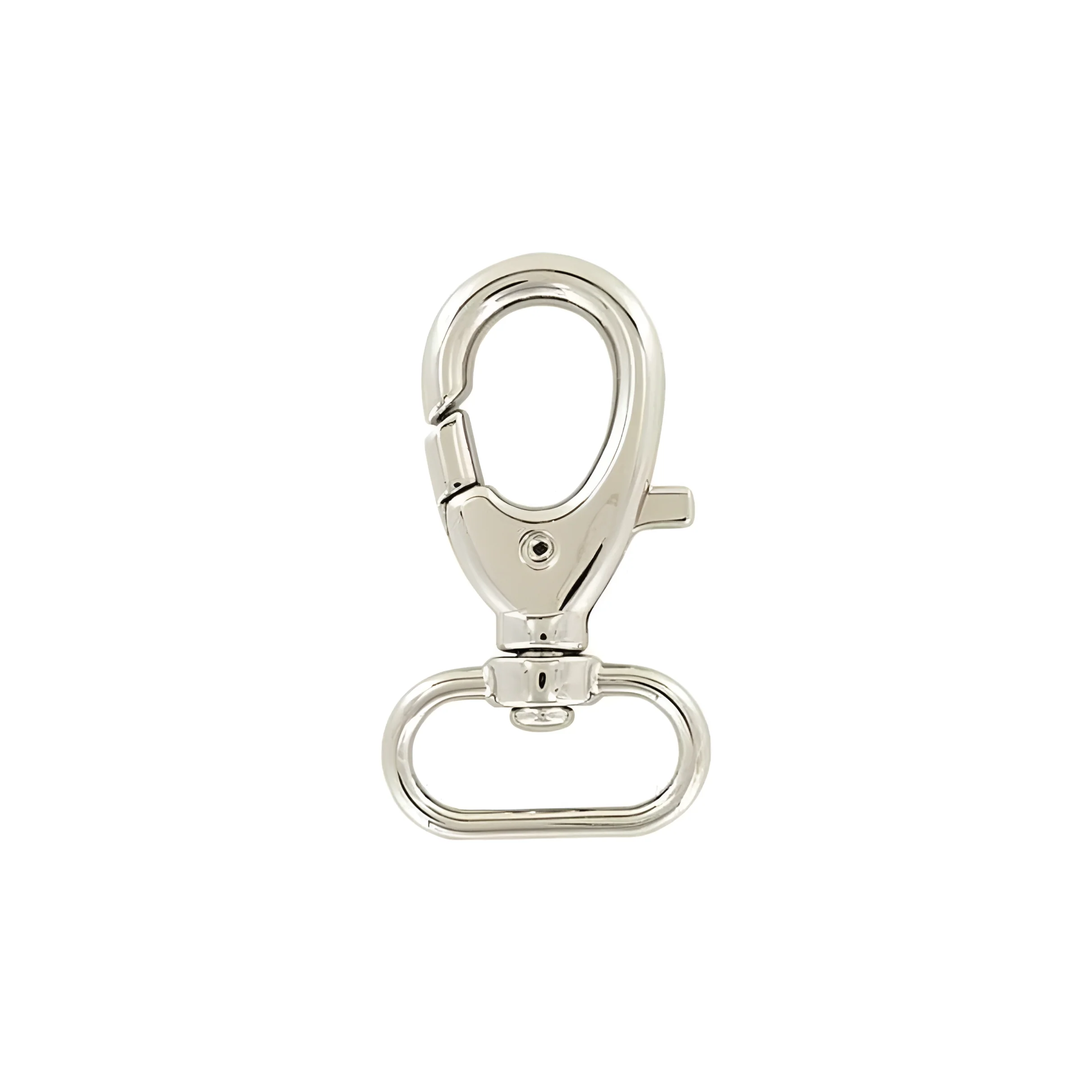 1" Shiny Nickel, Trigger Swivel Snap Hook, Zinc Alloy - Image 3