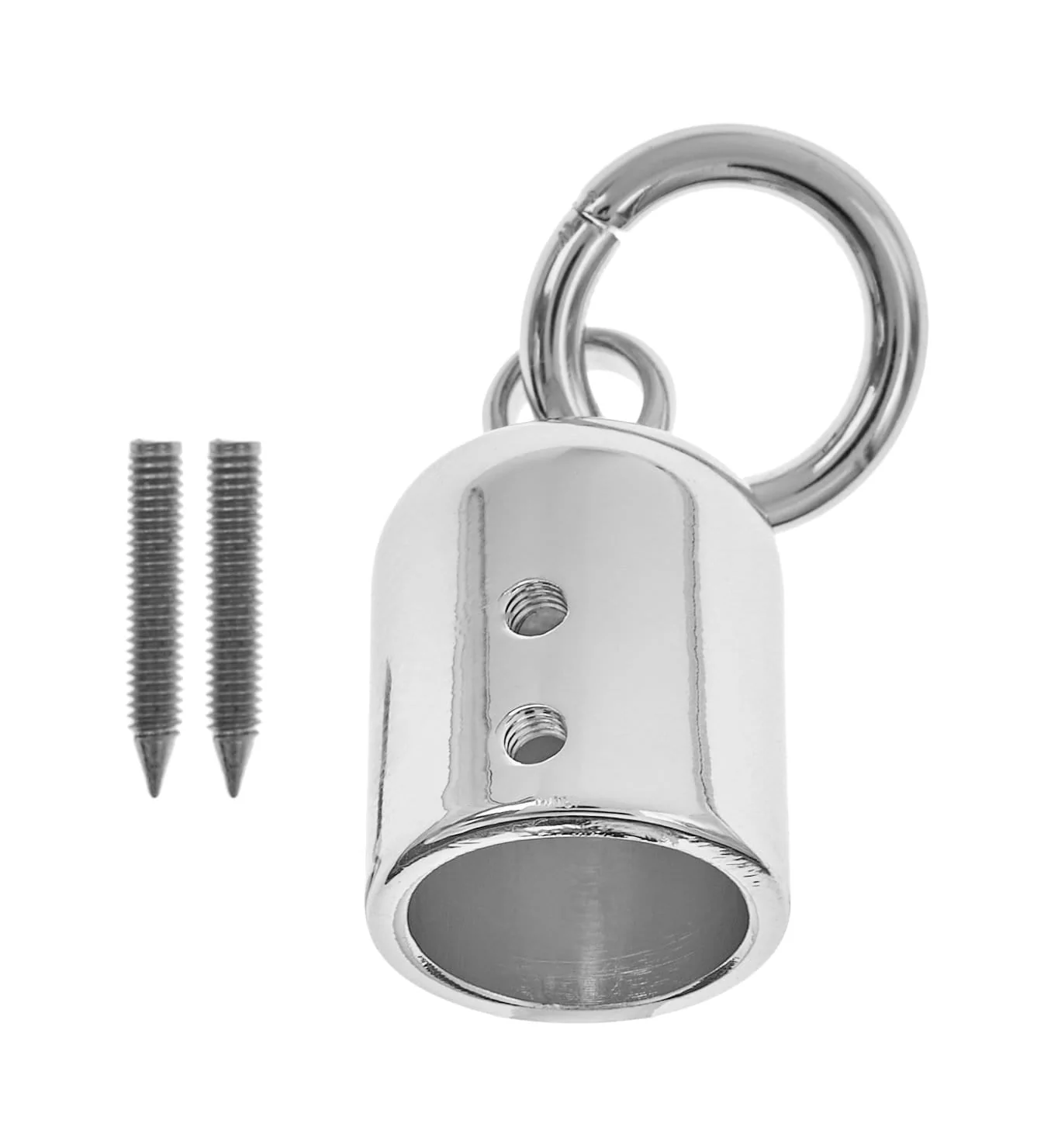 1/2" Shiny Nickel, Purse Tassel Cover, Steel - Image 2