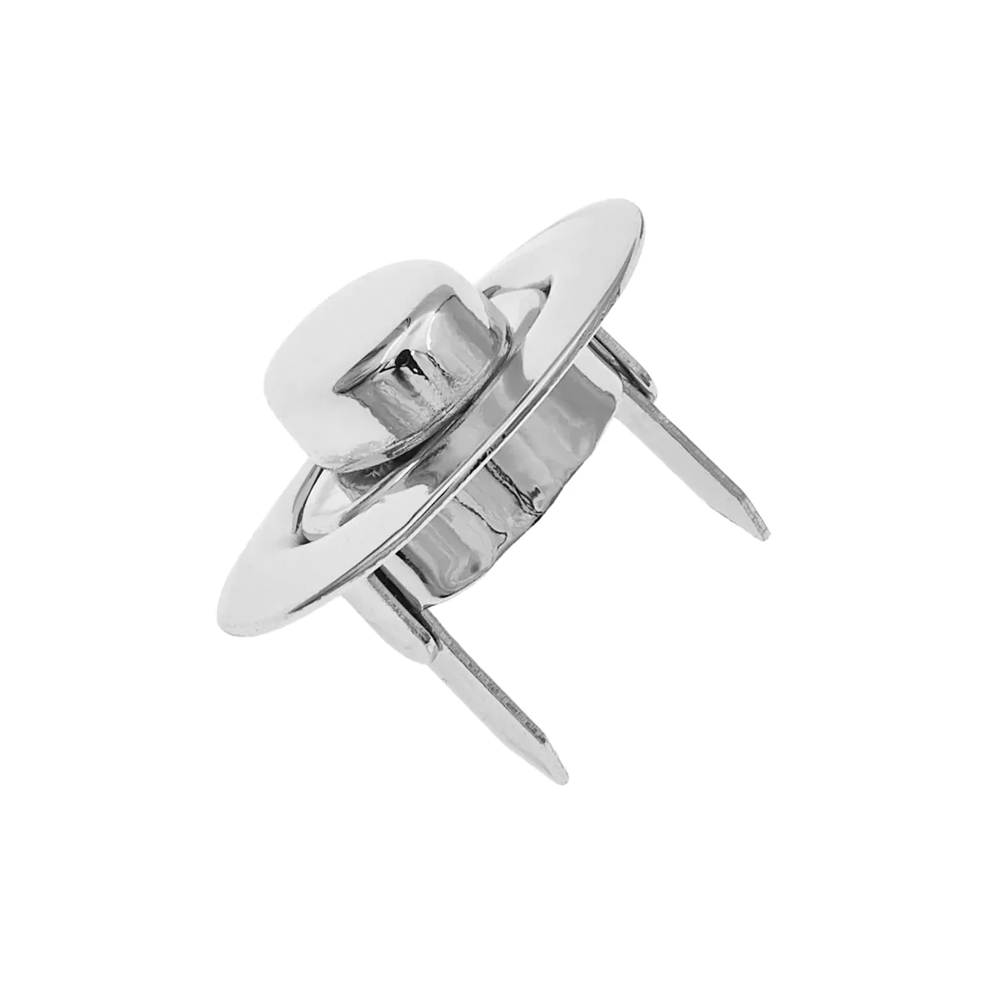 1 3/16" Nickel, Turn Lock, Zinc Alloy - Image 3