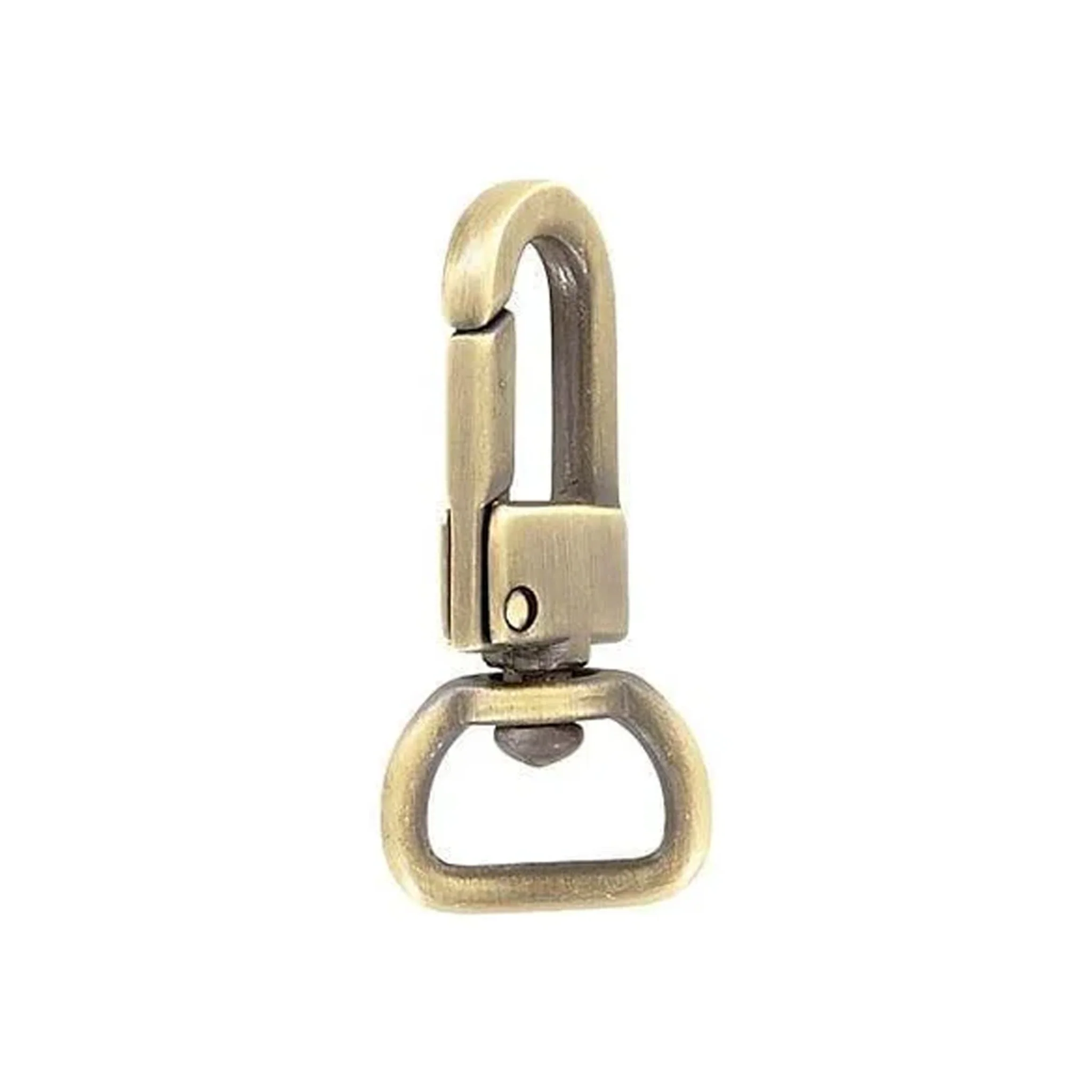 1/2" Antique Brass, Lever Swivel Snap Hook, Zinc Alloy-5pk - Image 3