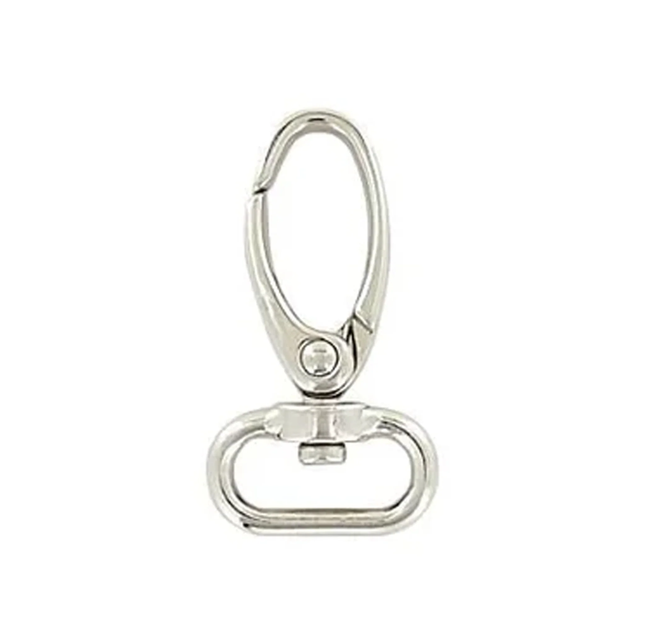 5/8" Shiny Nickel, Lever Swivel Snap Hook, Zinc Alloy-PK5 - Image 3