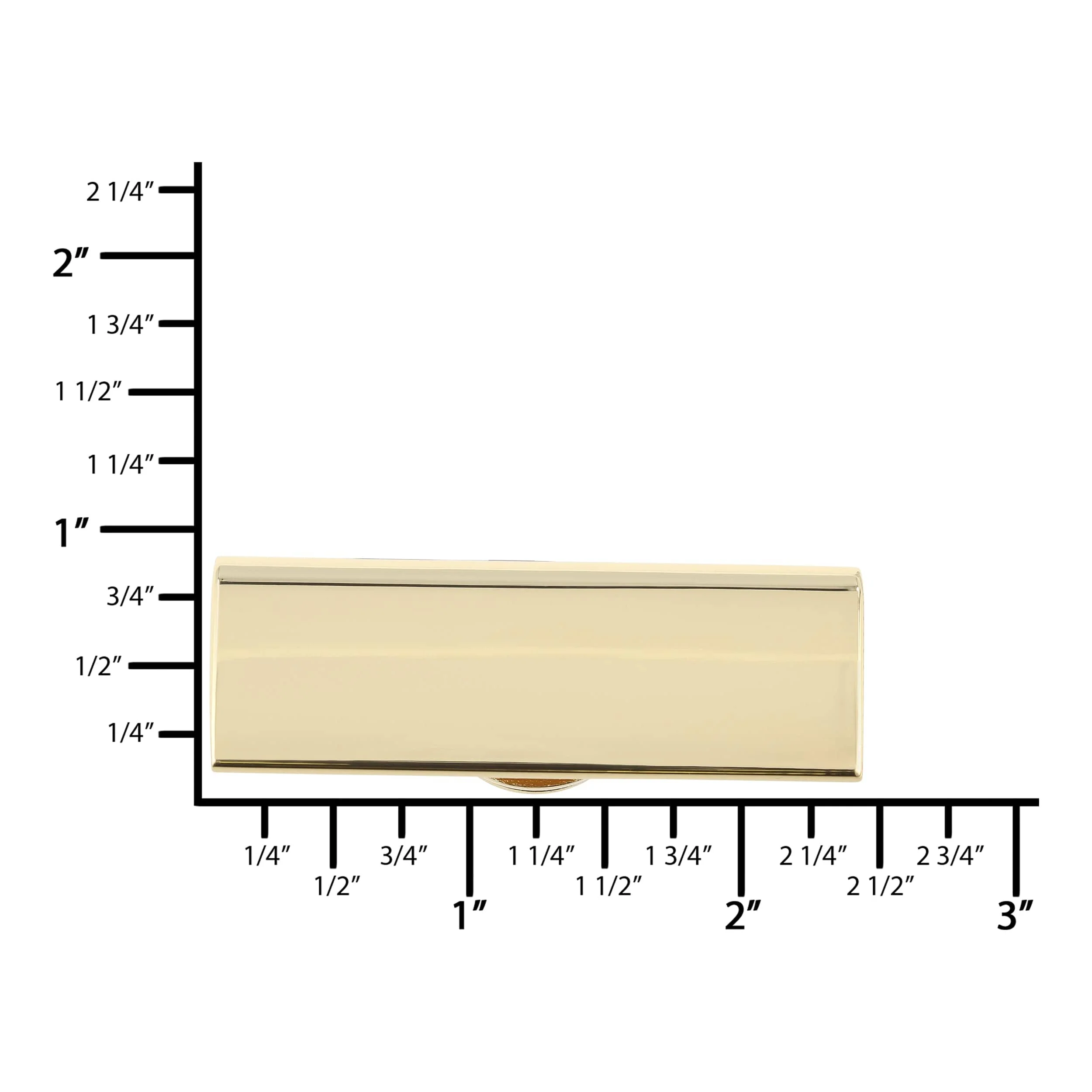 2 1/4" Gold, Flap Catch with Magnetic Snap , Zinc Alloy - Image 3