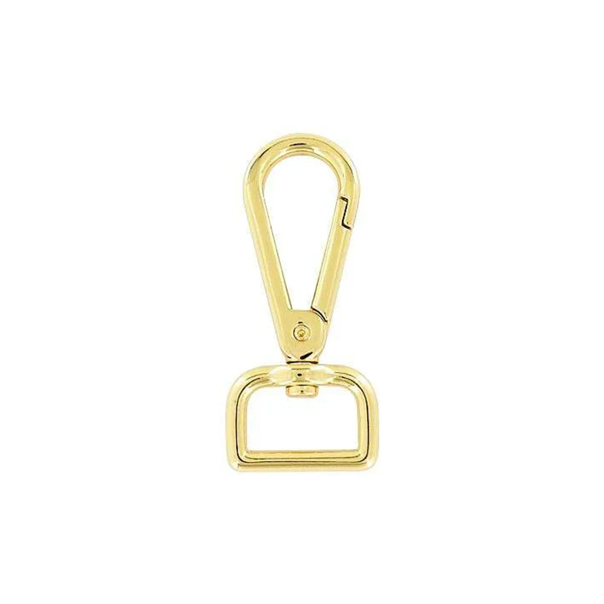 3/4" Shiny Gold, Tear Drop Lever Swivel Snap, Zinc Alloy - Image 3