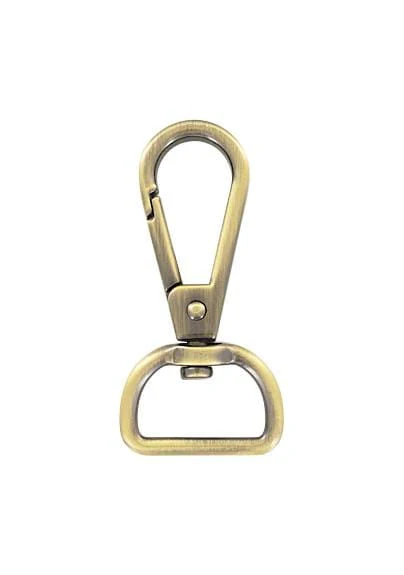 3/4" Antique Brass, Tear Drop Lever Swivel Snap, Zinc Alloy-PK5 - Image 2
