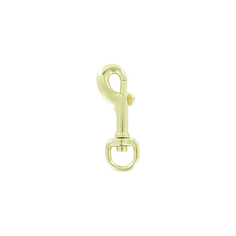 3/8" Brass, Bolt Swivel Snap Hook, Zinc Alloy - Image 2