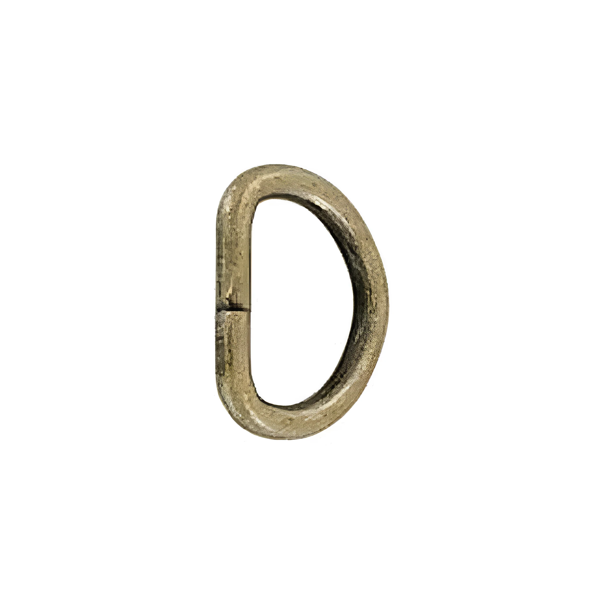 3/8" Antique Brass, Split D Ring, Steel - Image 3