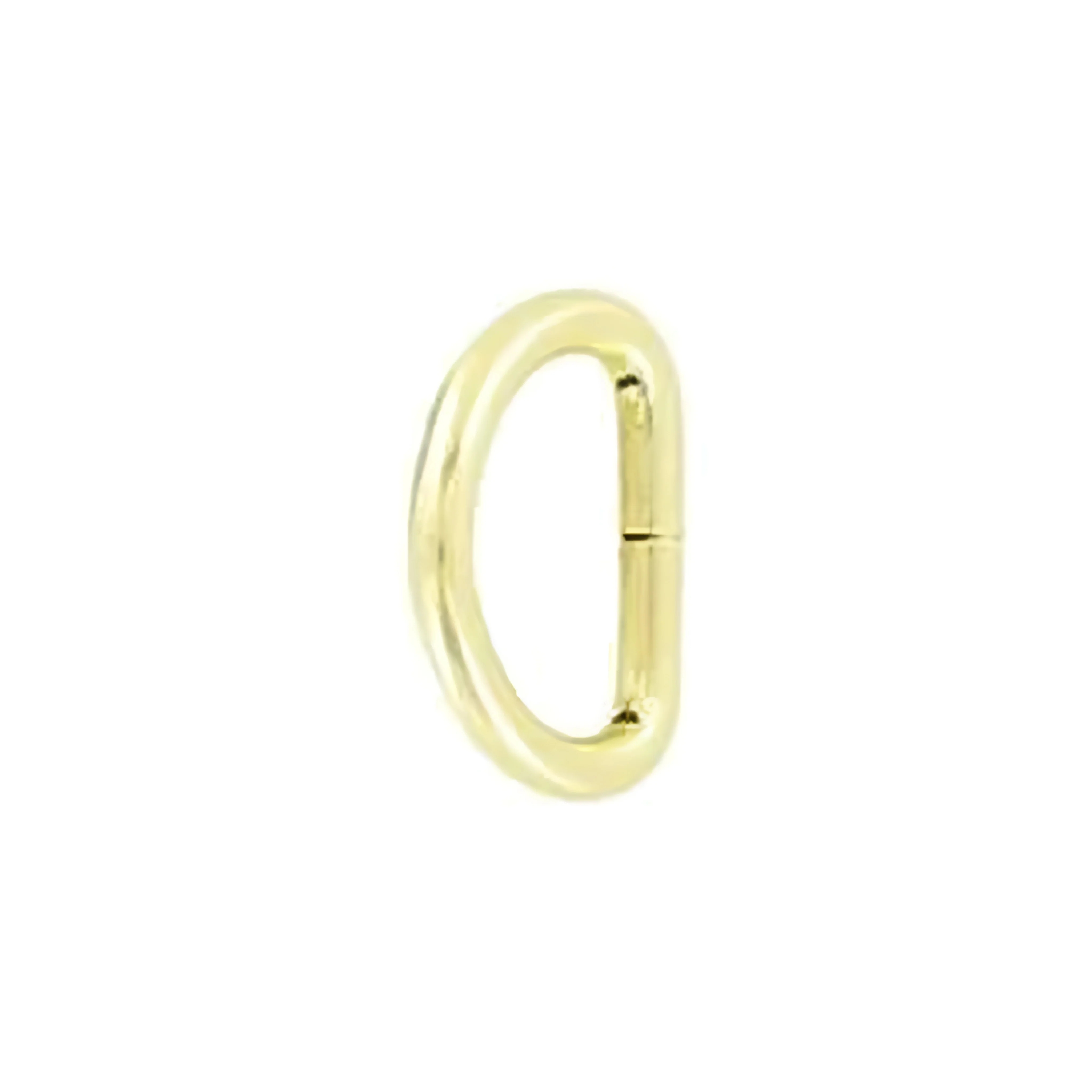 3/8" Brass, 2mm Gauge Split D Ring, Steel - Image 3