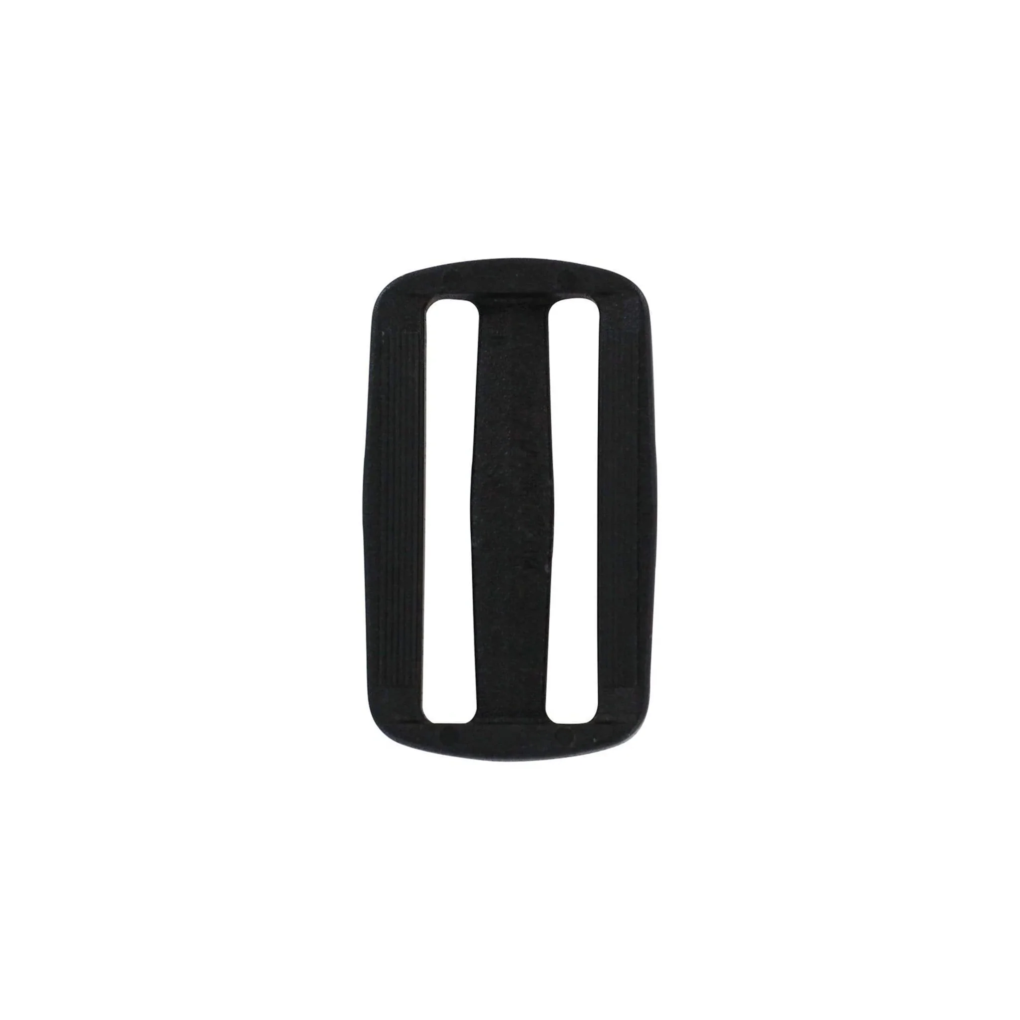 2" Black, Sliplock Tri-Glide Slide Buckle, Plastic