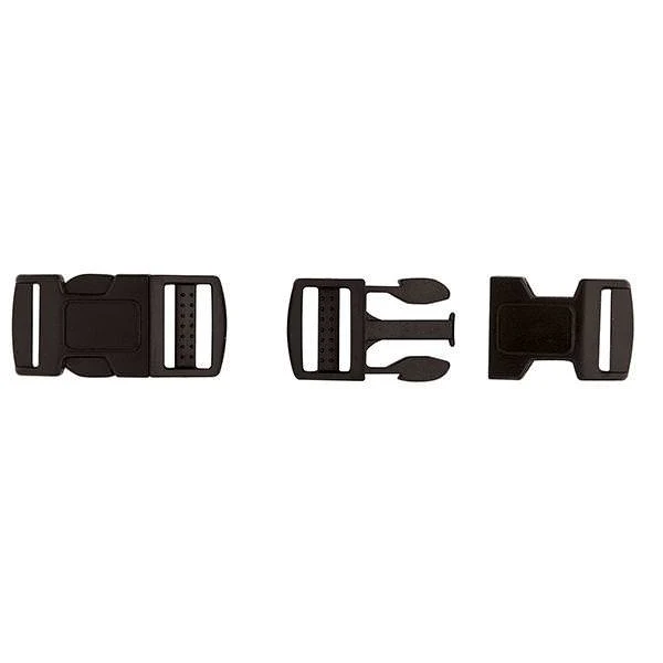 SRC Contoured Side Release Buckle, Plastic, Black - Image 3
