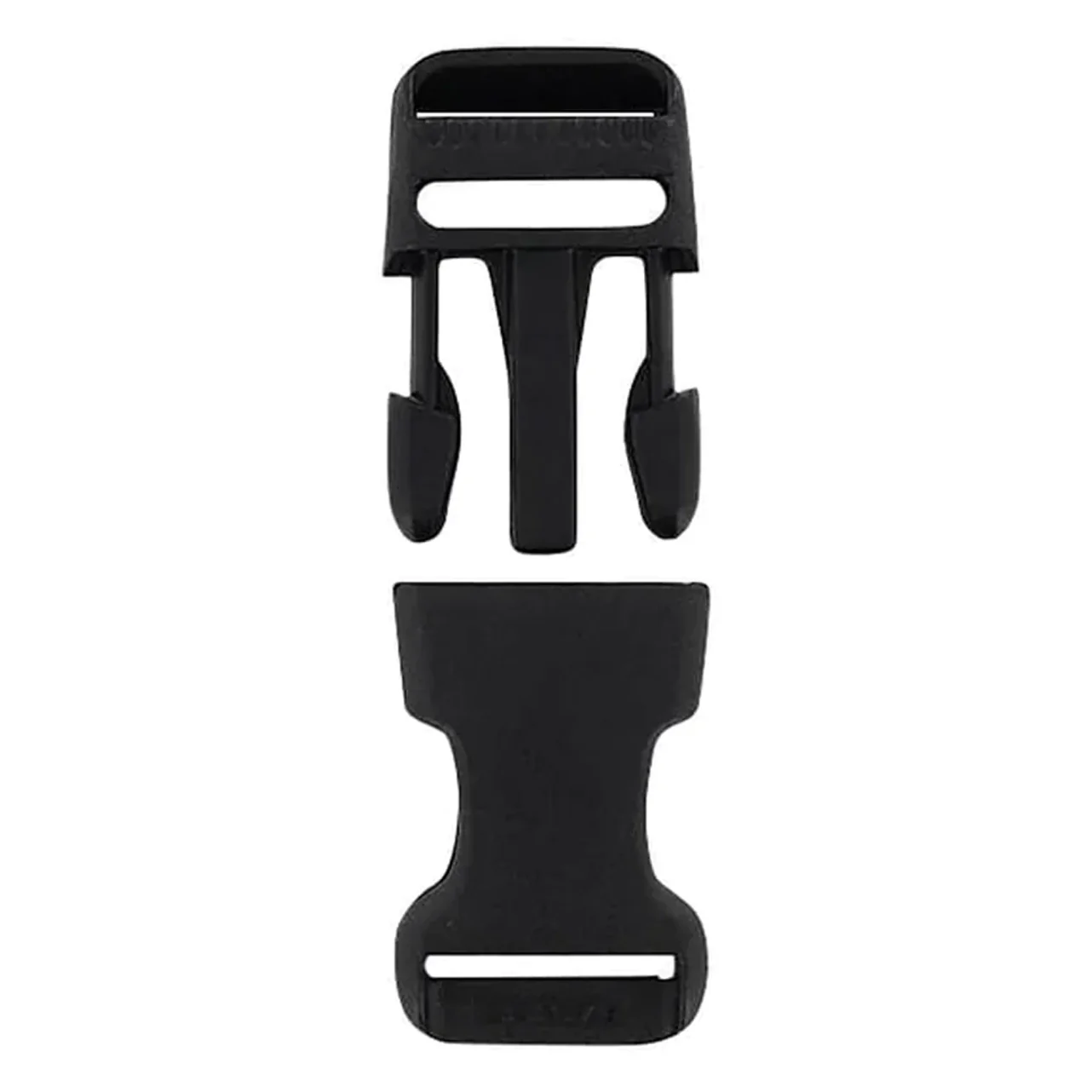 3/4" Black, Side Squeeze Buckle, Plastic - Image 3
