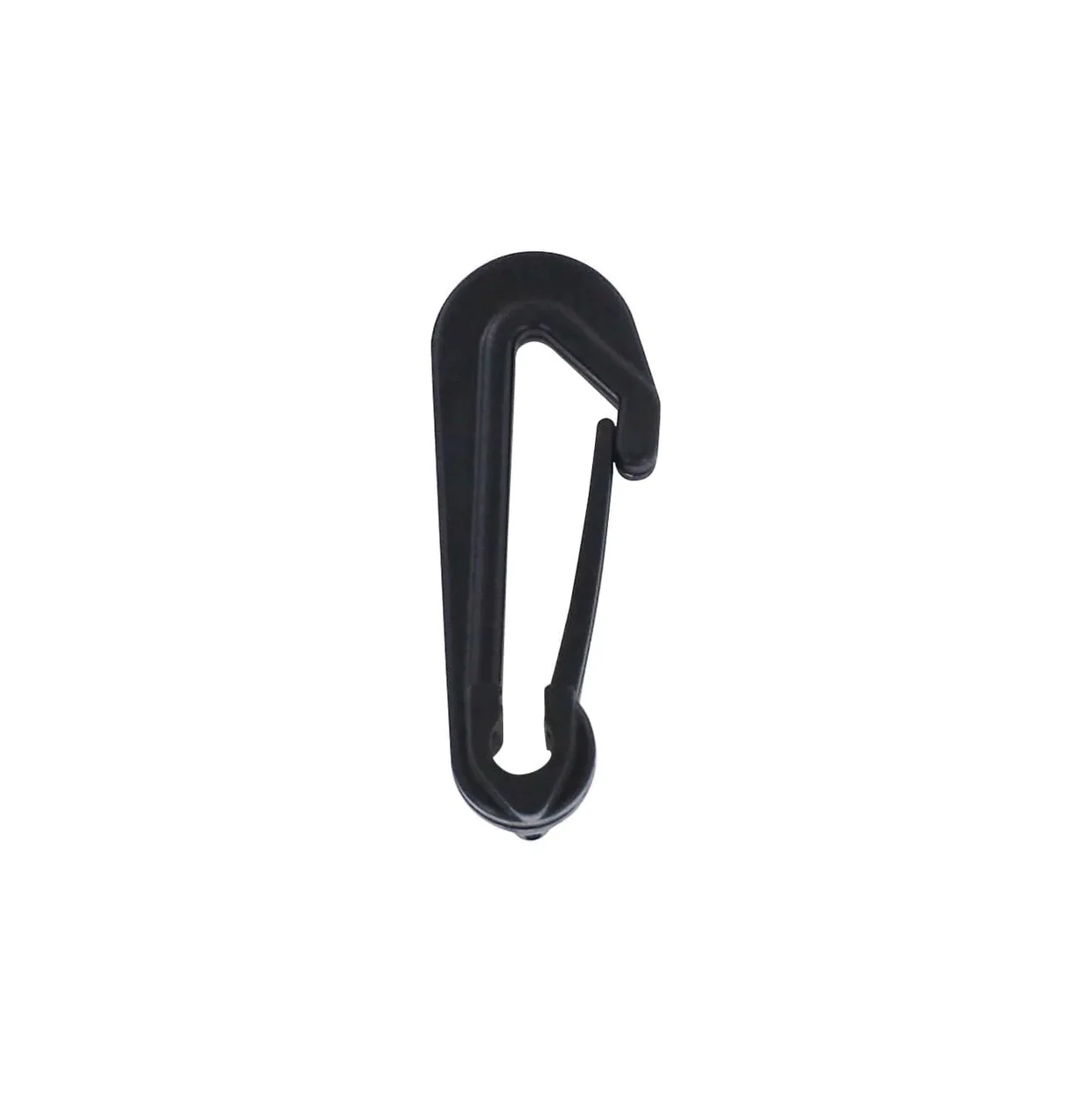 2" Black, Snap Hook, Plastic-PK4 - Image 4