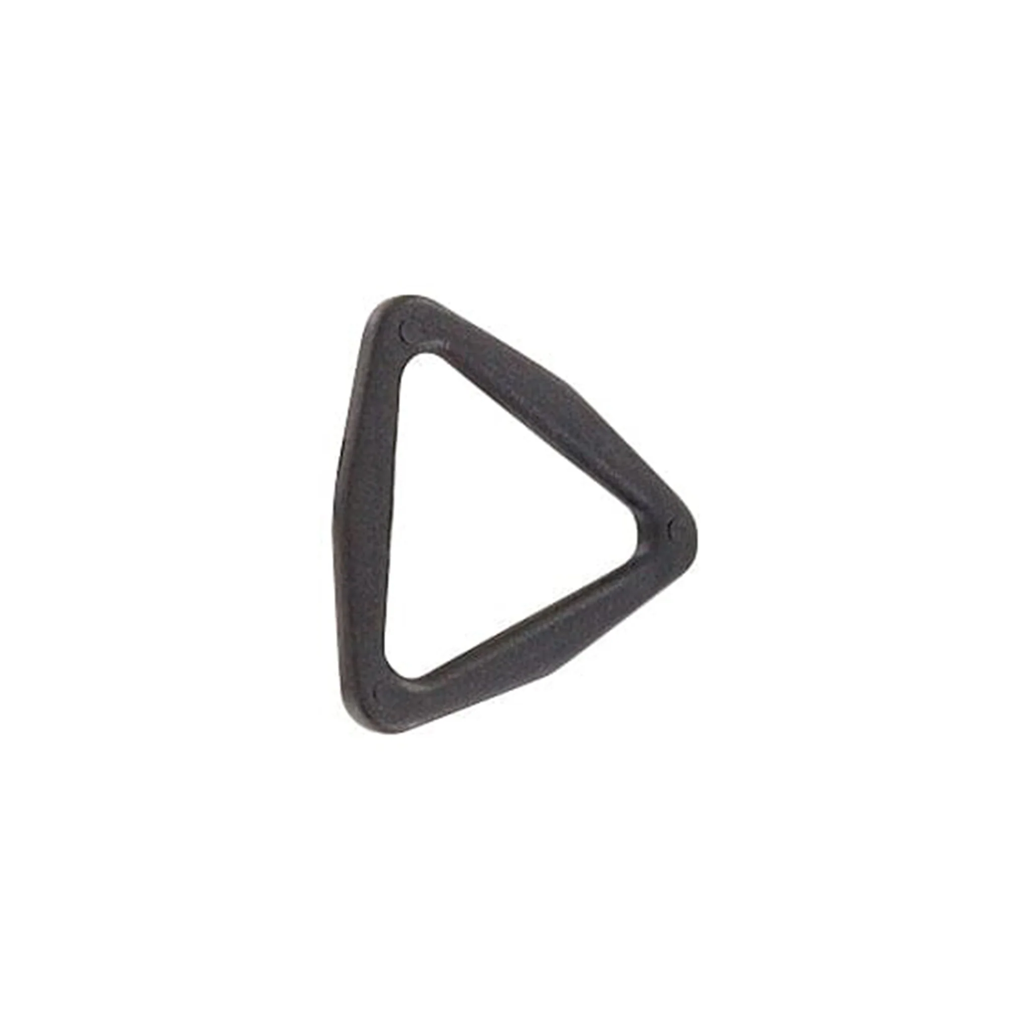 1" Black, Triangle Ring, Plastic - Image 3